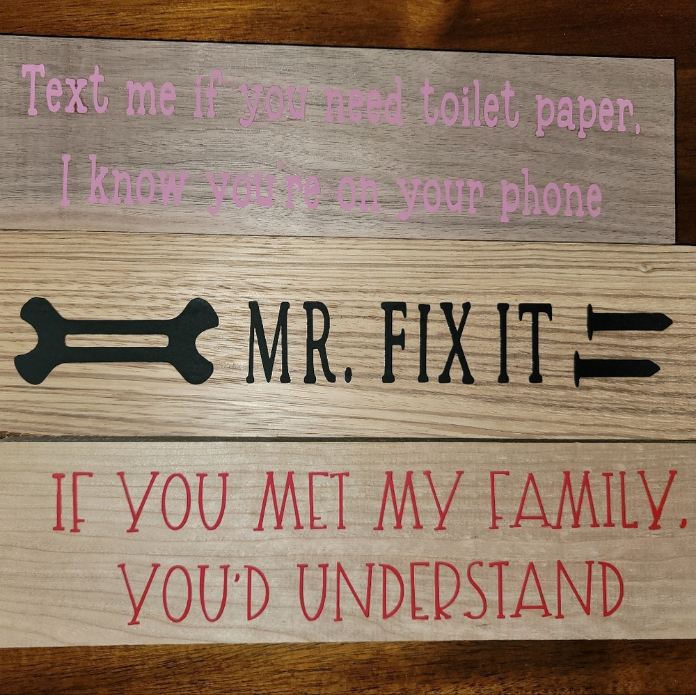 12x3 inch Handmade Home Decor Sign
